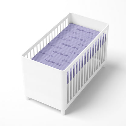 Personalised Name Cot Sheet - Purple