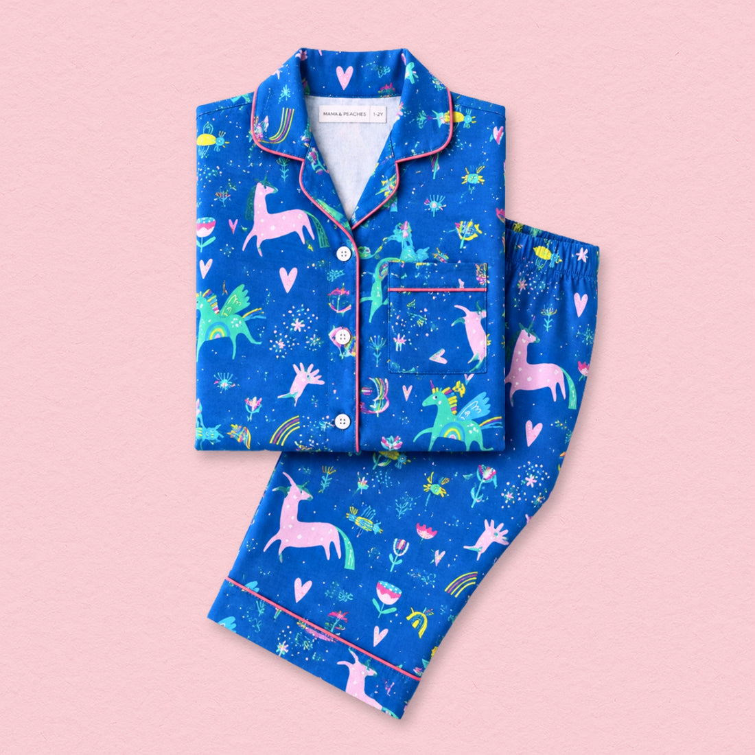 Mystical Unicorn Full Sleeves Night Suit