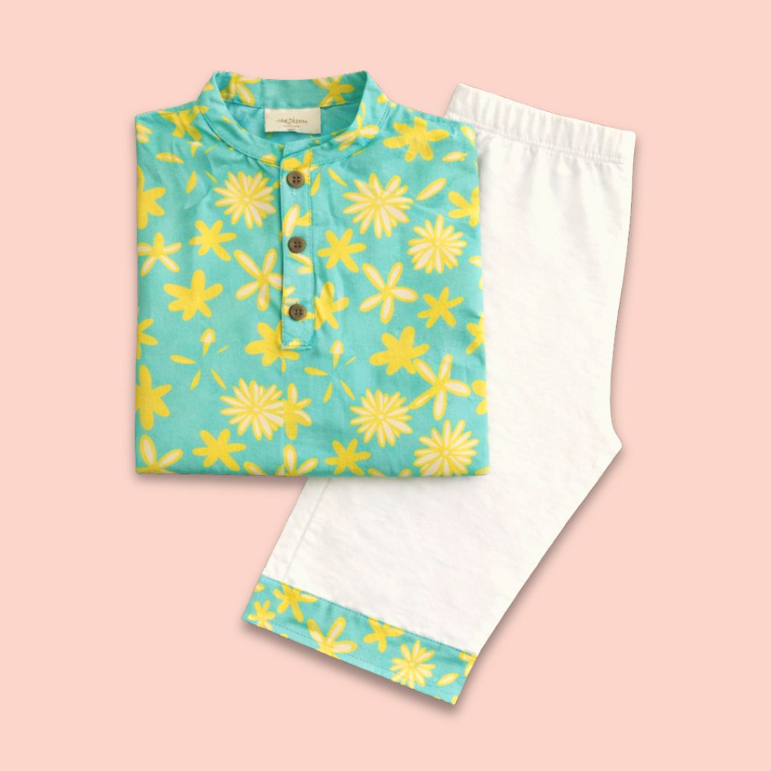 Summer Daisies Kurta Set