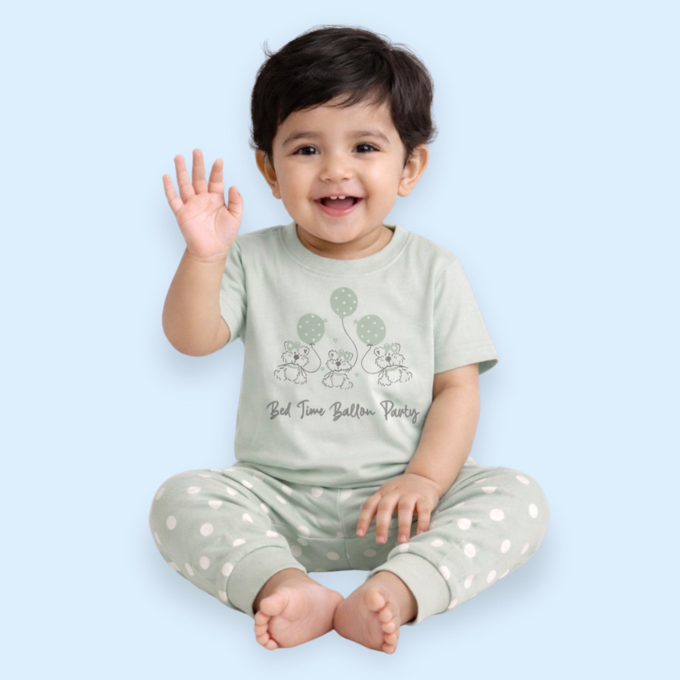 Balloon Party Cotton Pyjama Set