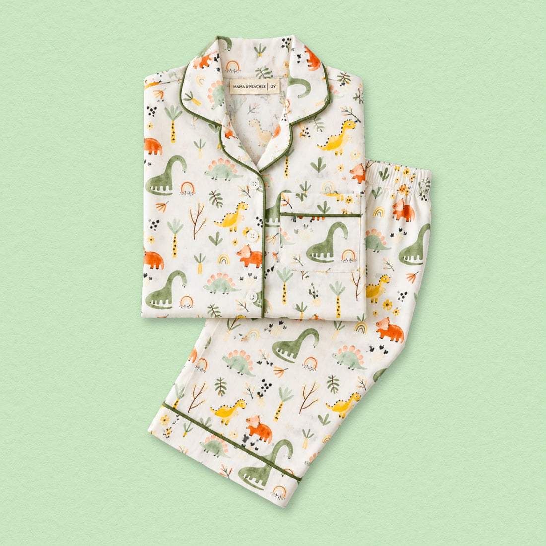 Dancing Dinosaur Full Sleeves Night Suit