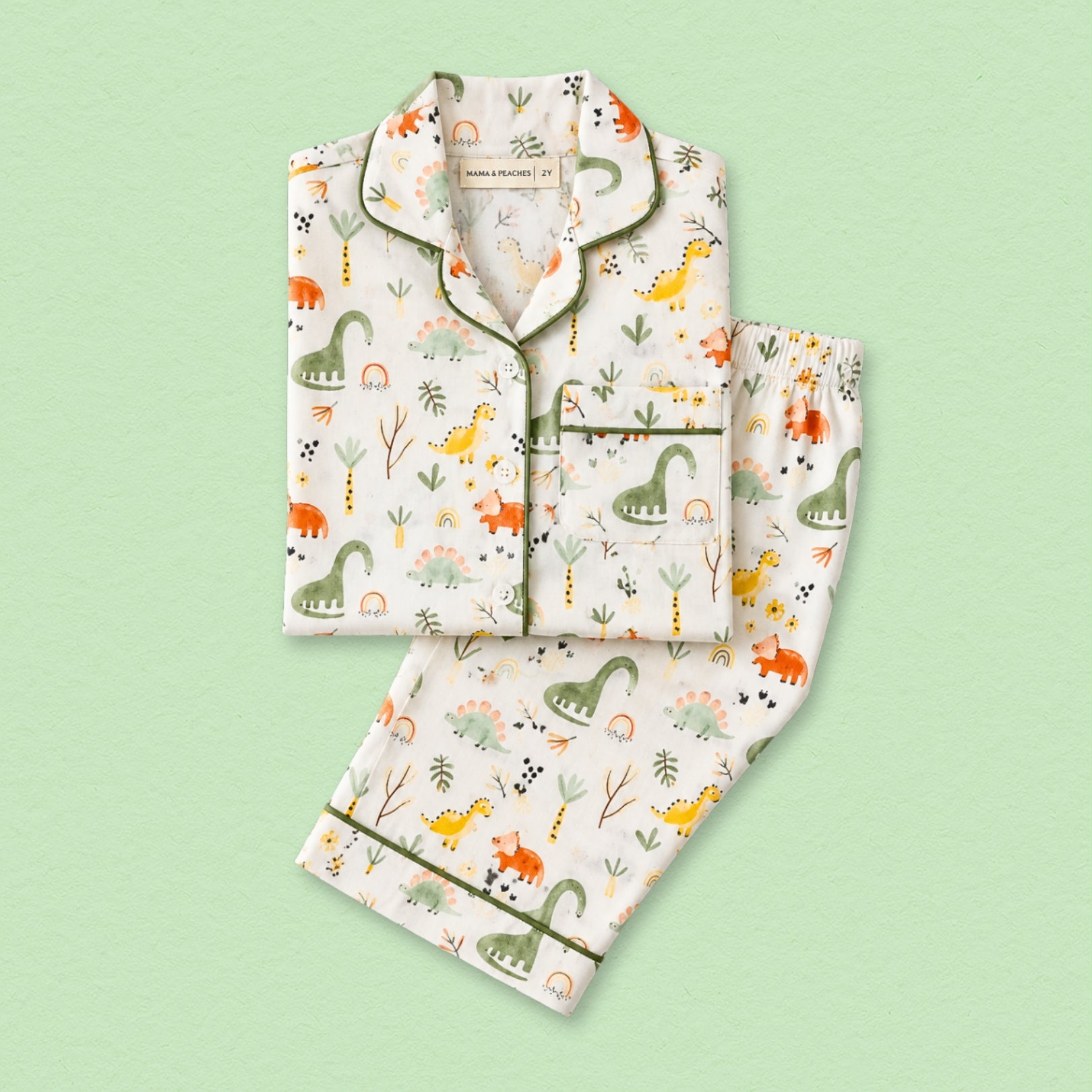 Dancing Dinosaur Full Sleeves Night Suit