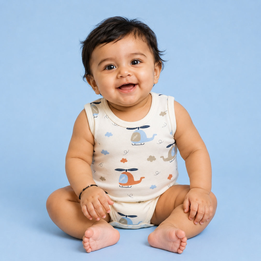 Pack of 2 Snap Inner Suits (Sweet Clouds+Baby Chopper)