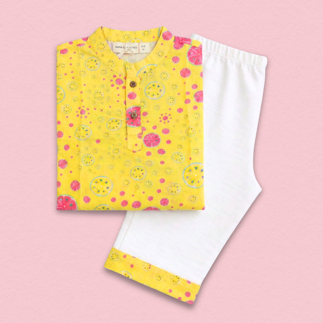 Lemony Summer Cotton Kurta Set