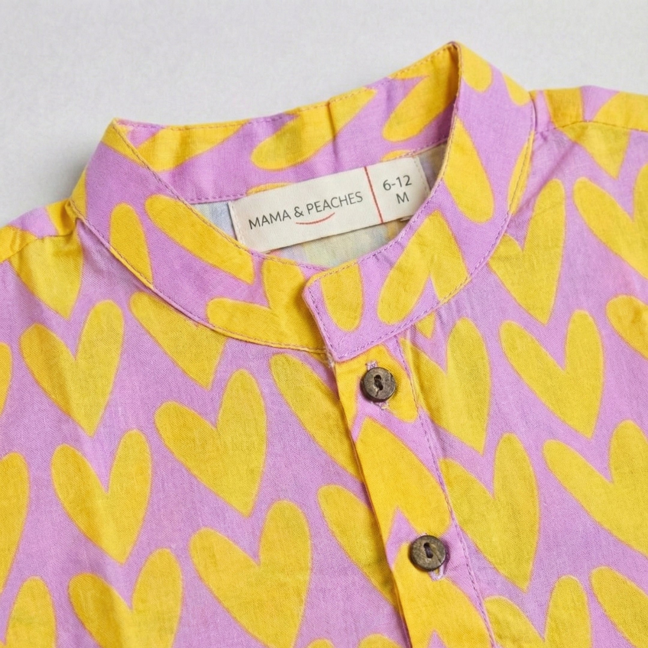 Full Of Heart Cotton Kurta Set