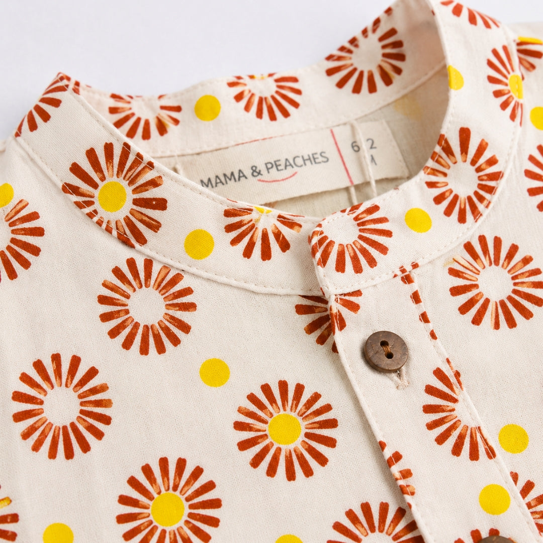 Sunflower Cotton Kurta Set