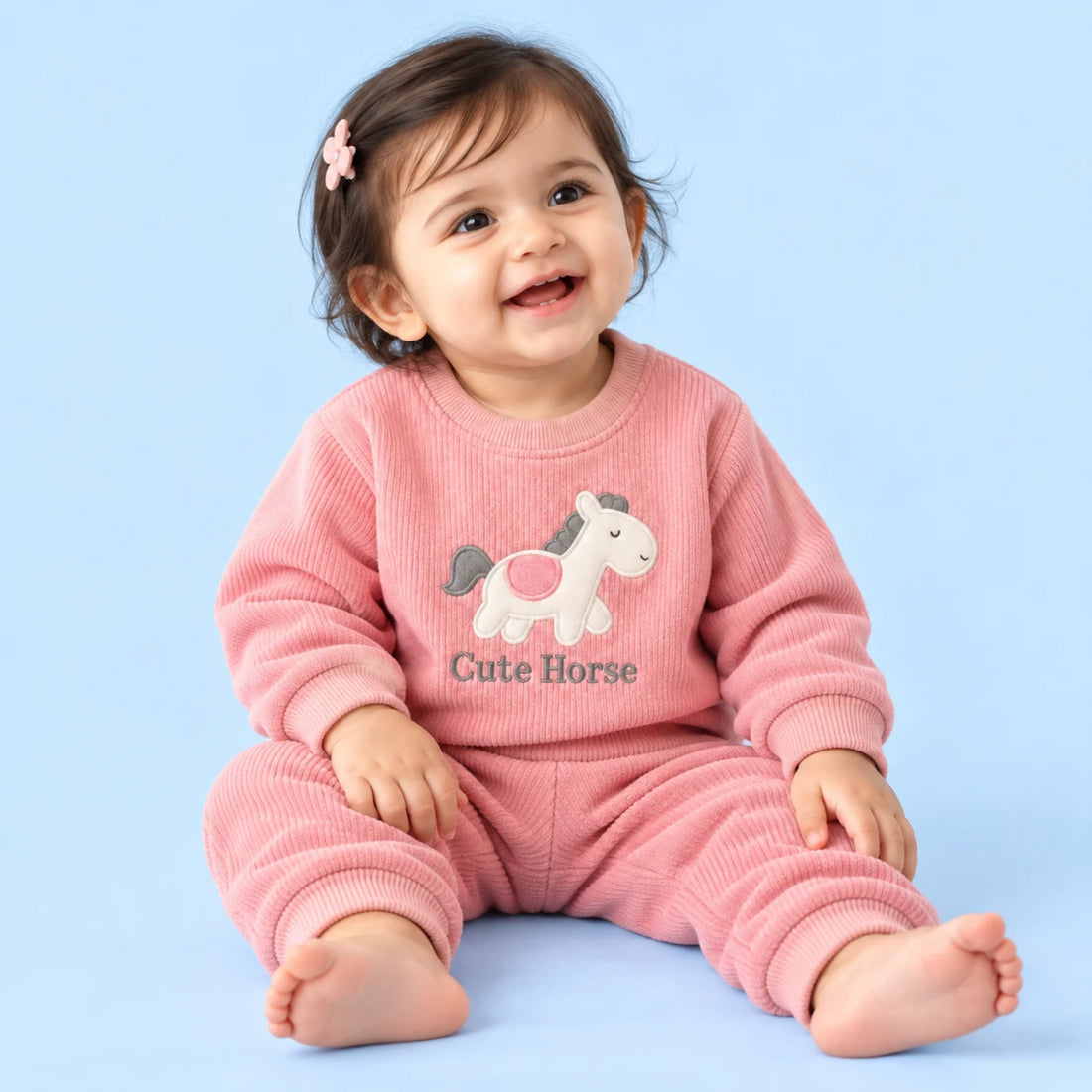 Cute Horse Jacquard Co-ord Set