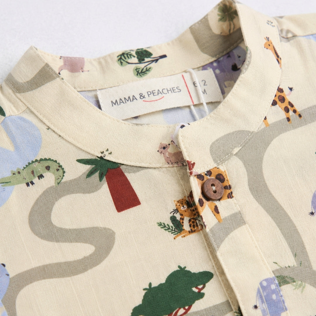 Fun at Safari Cotton Kurta Set