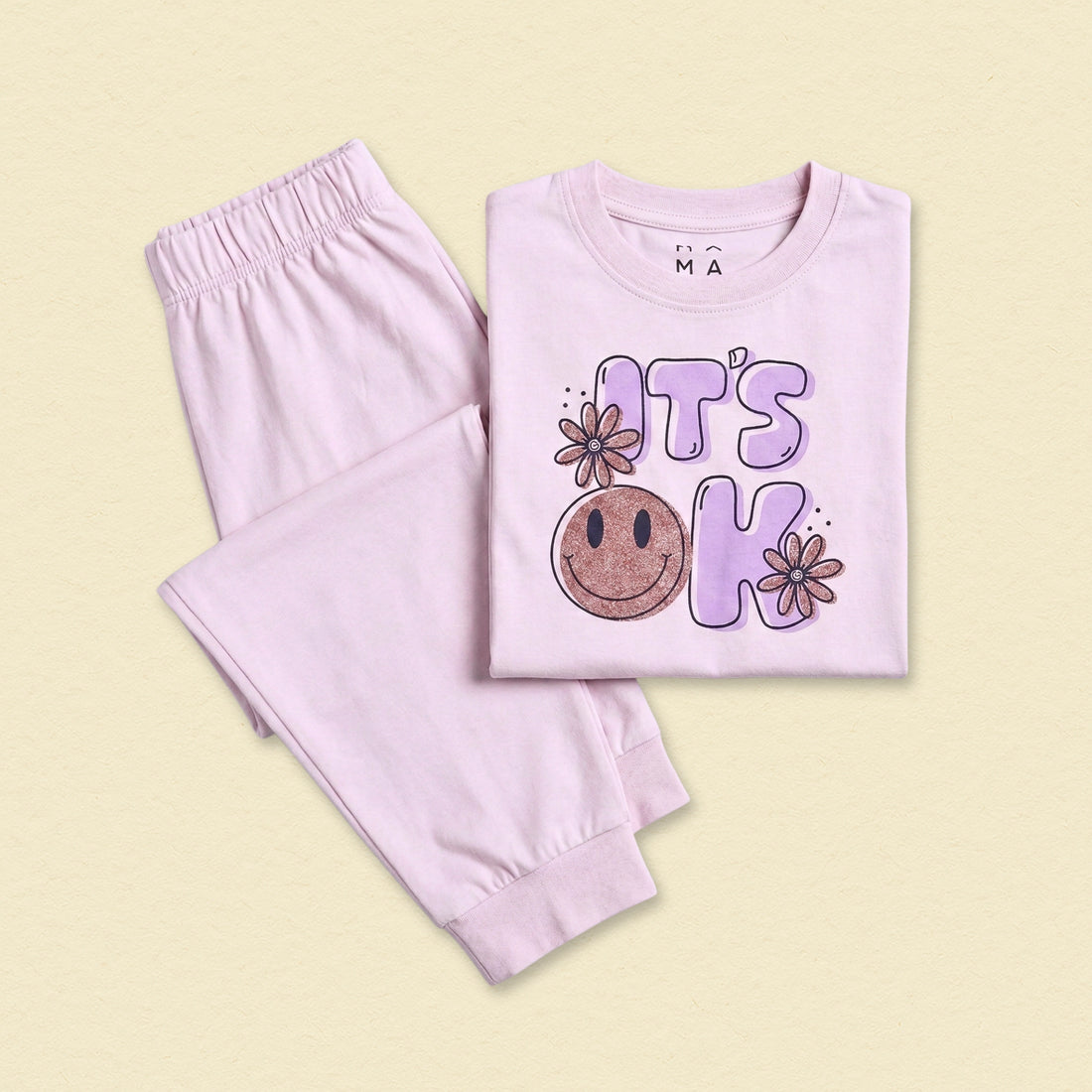 Smiley Cotton Pyjama Set