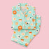 Shy Animals Full Sleeves Night Suit featuring cute woodland creatures printed on soft fabric.