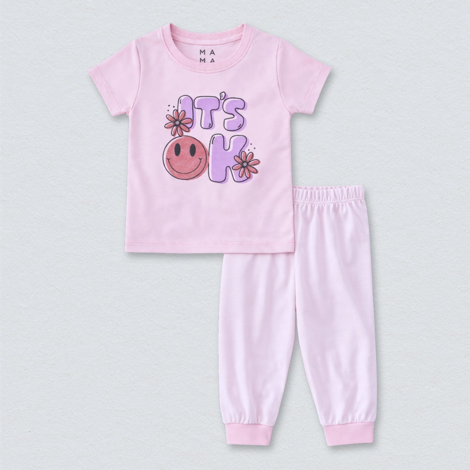 Smiley Cotton Pyjama Set