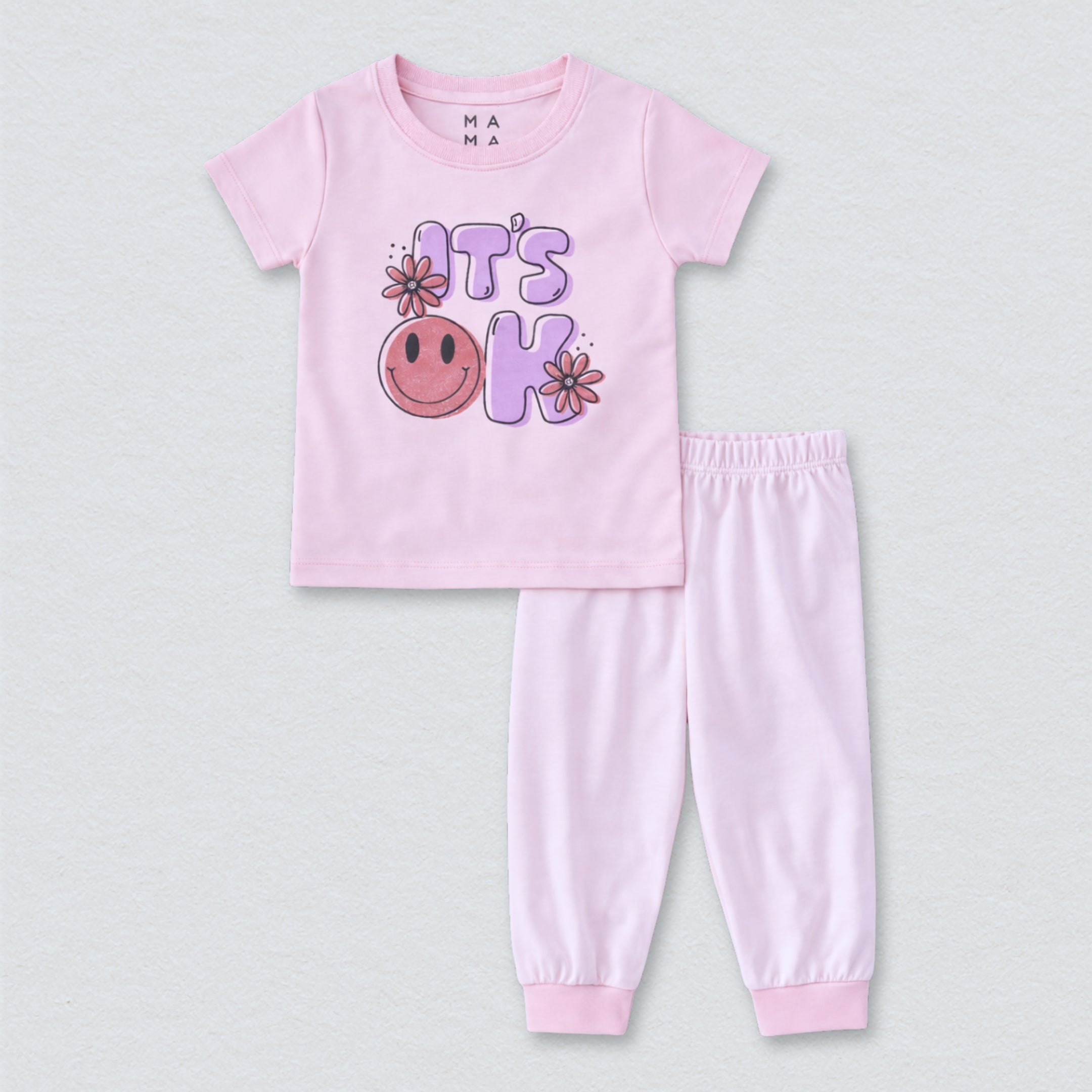 Smiley Cotton Pyjama Set