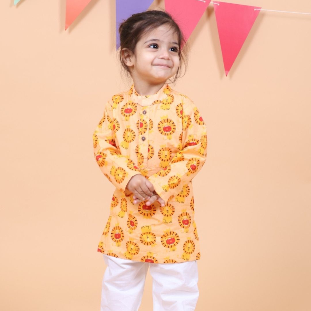 Lion King Cotton Kurta set