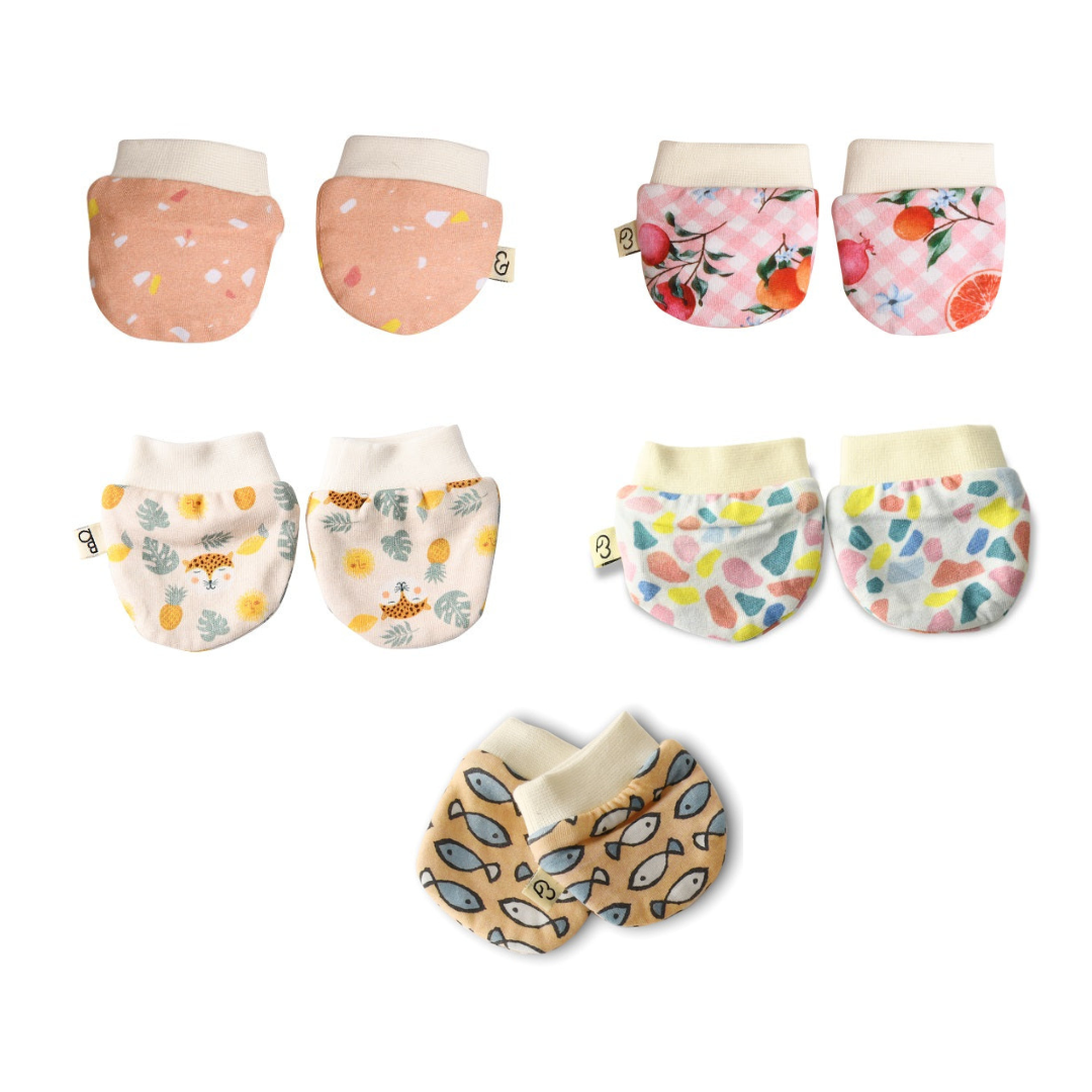 Pack of 5 Mittens - Baby Girl