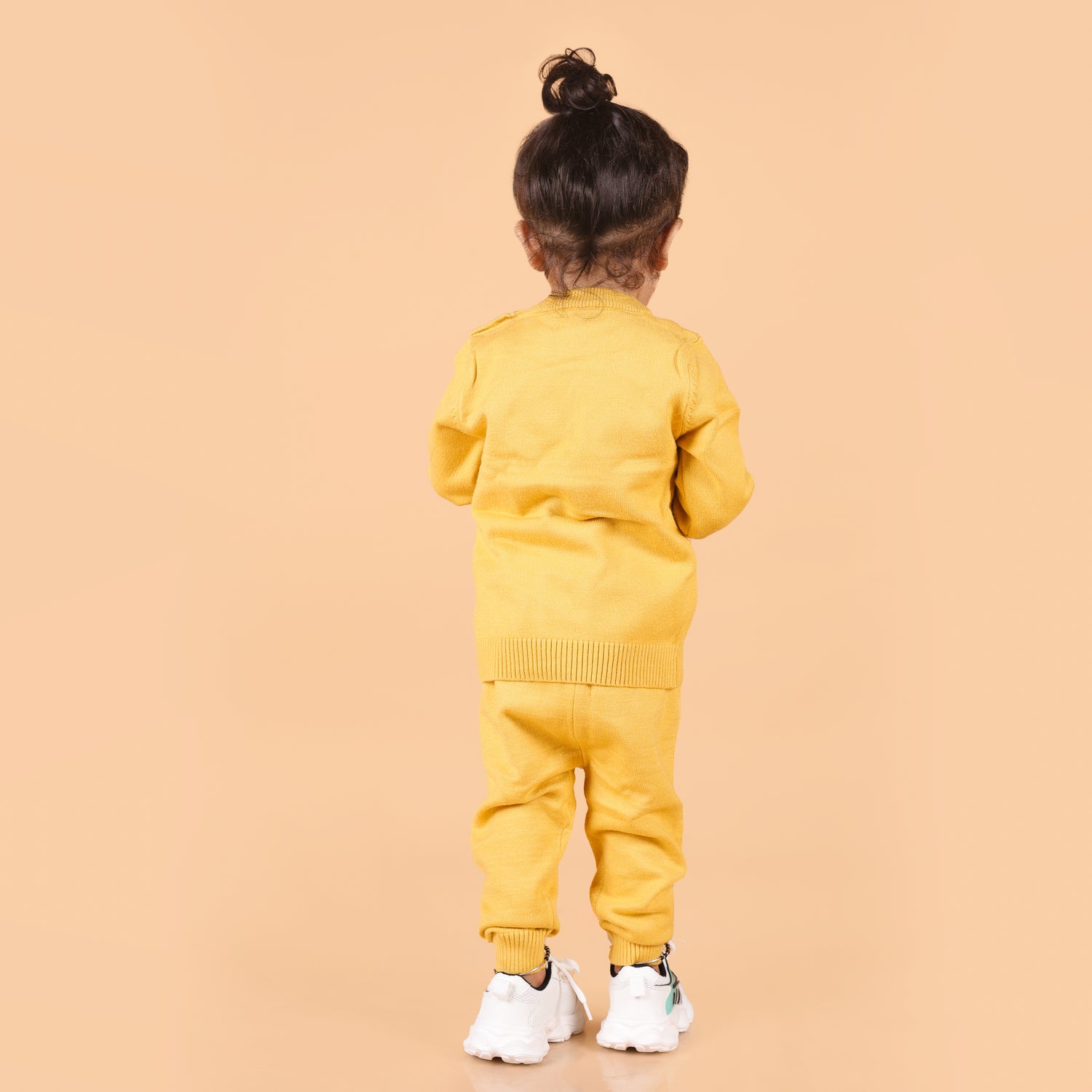 Mighty Dino Knitted Co-Ord Set - Yellow