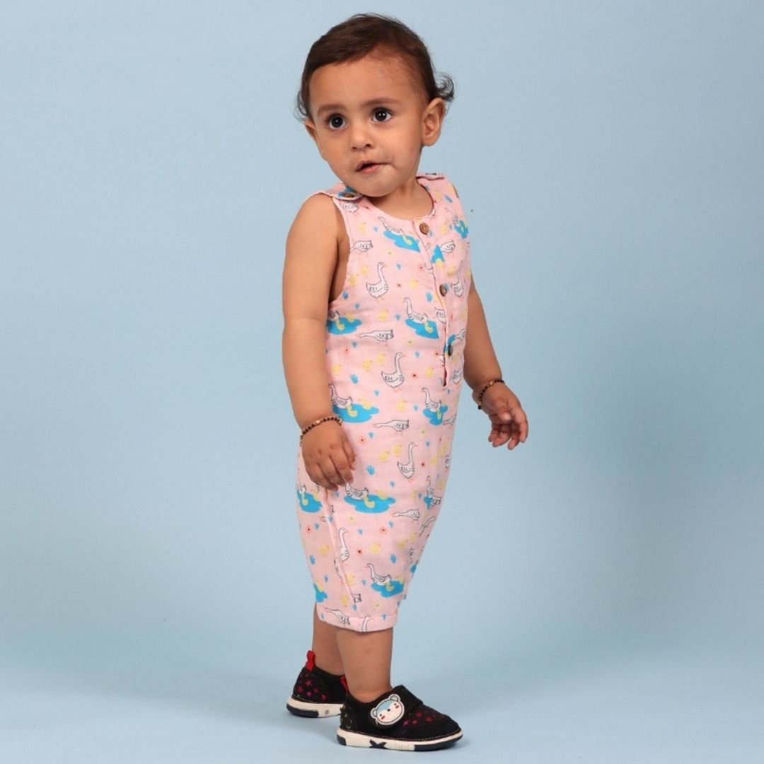 Ducks Double Layer Muslin Romper