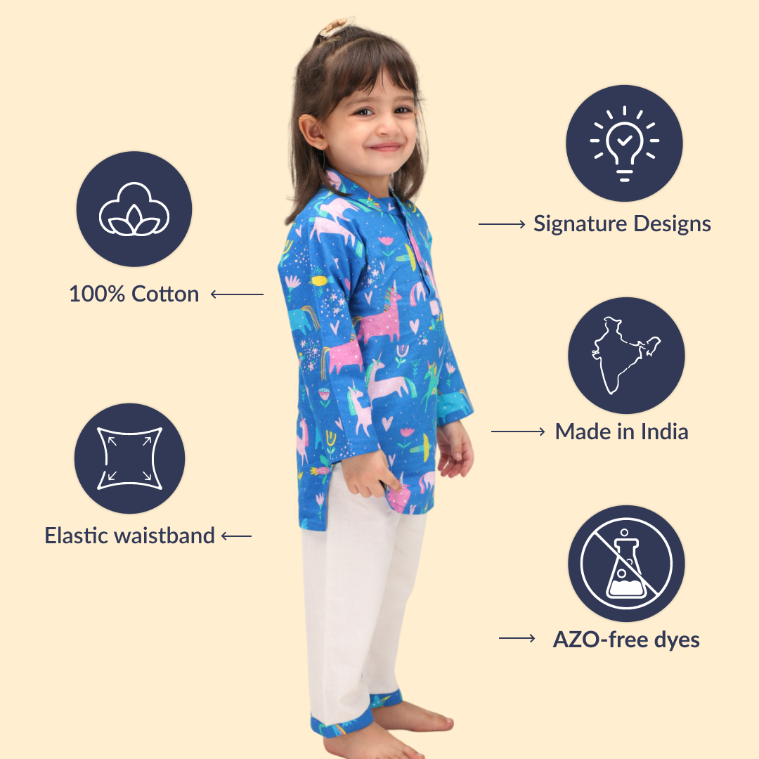 Mystical Unicorn kurta set