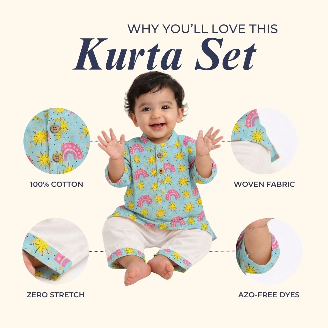 Fireworks and Rainbows Kurta Set