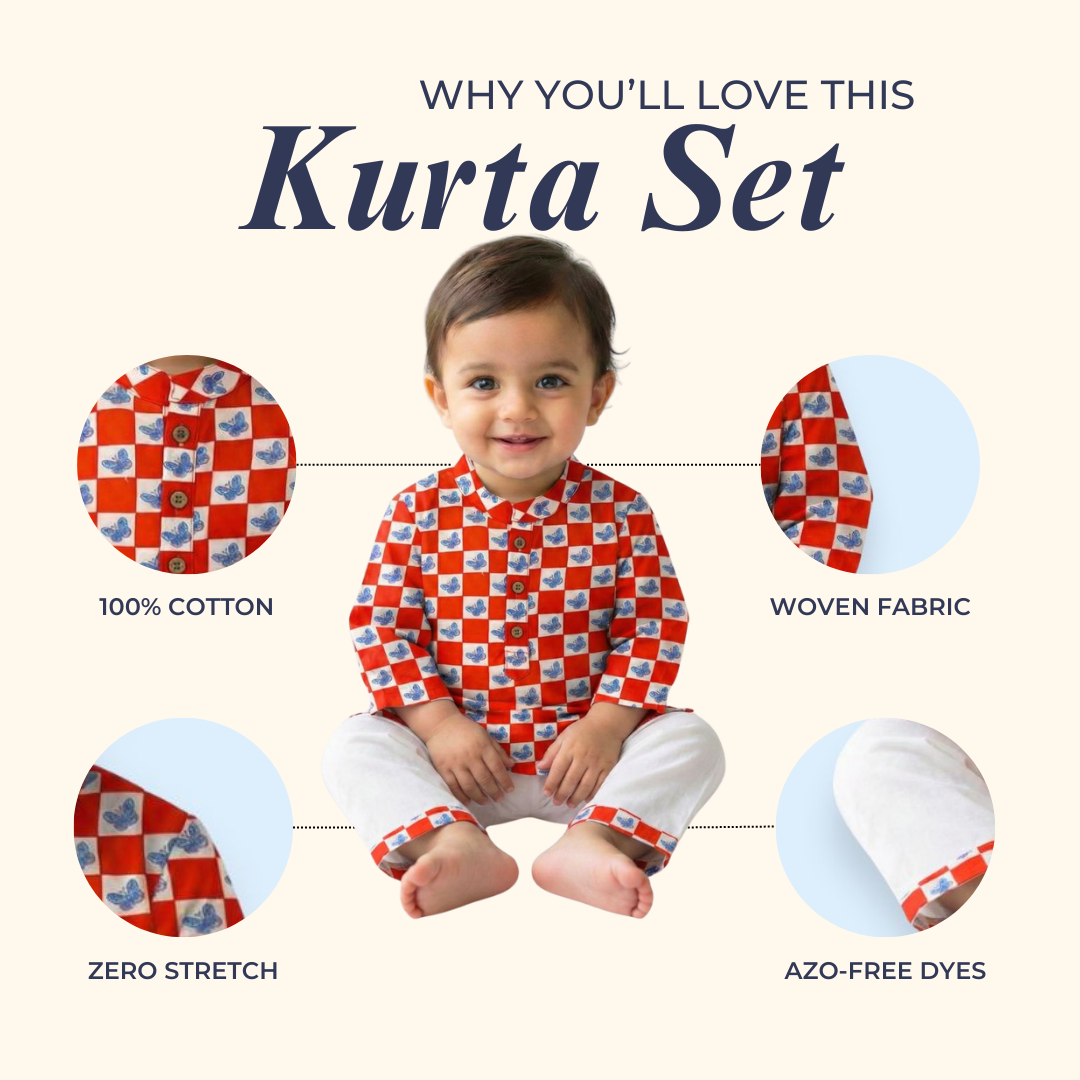 Beeming Butterflies Kurta Set