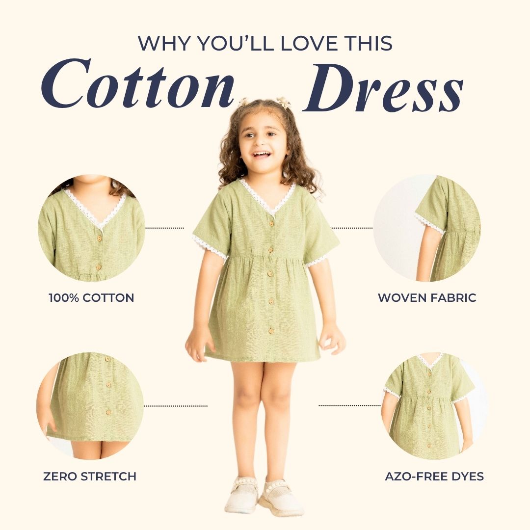 Matcha Green Cotton Dress