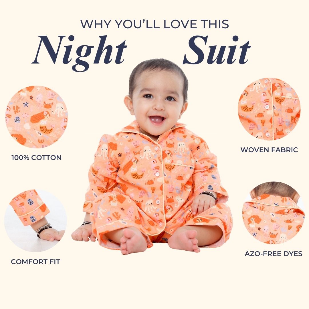 Sealife Full Sleeves Night Suit