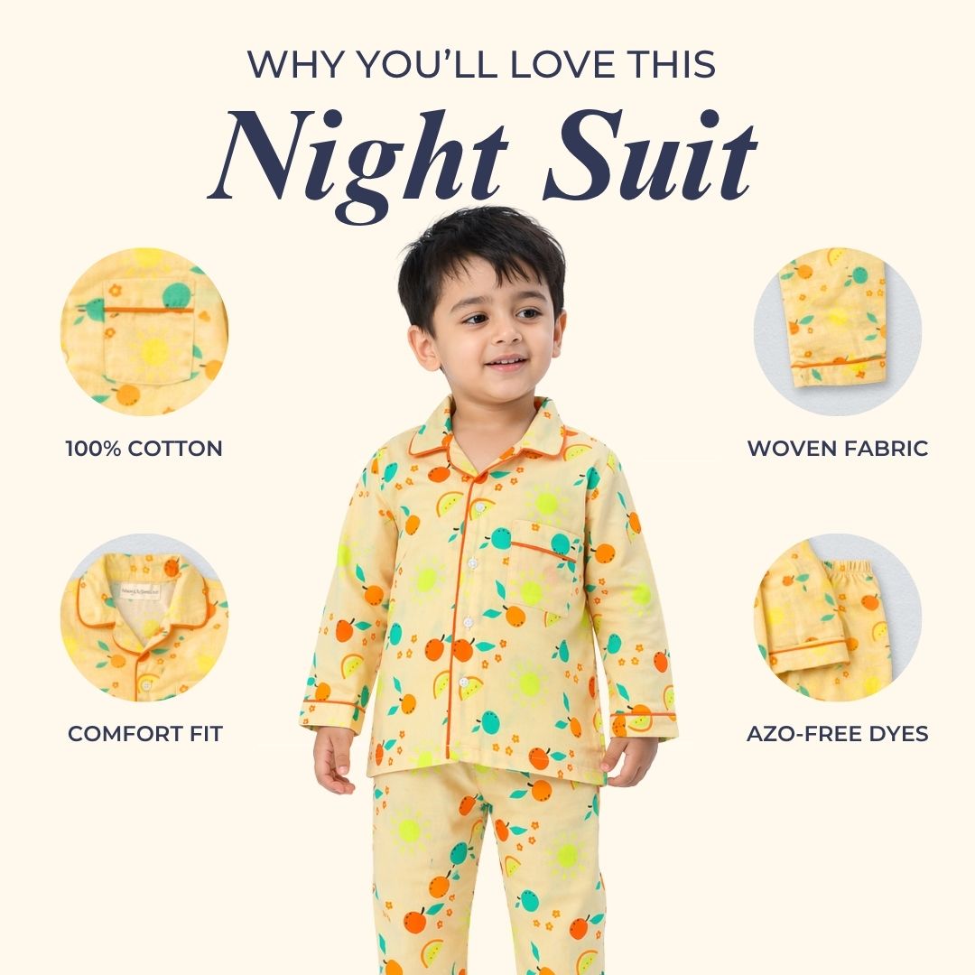 Summer Time Full Sleeves Night Suit