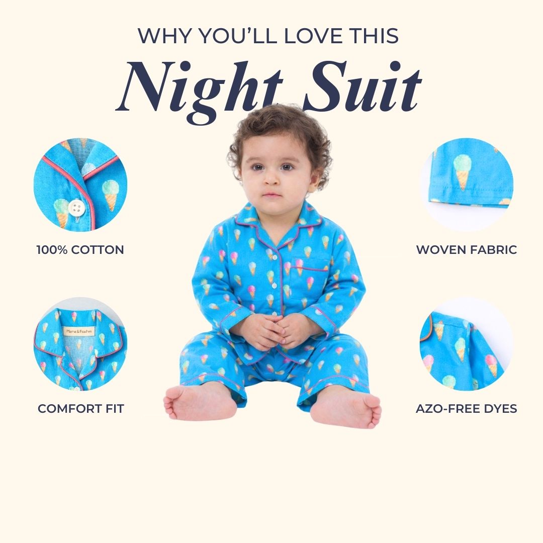 Ice cream Dreams Full Sleeves Night Suit