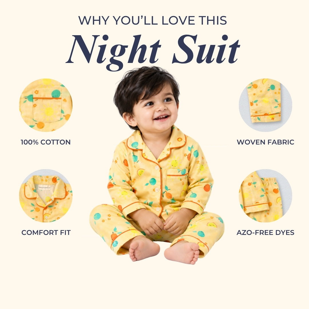 Summer Time Full Sleeves Night Suit