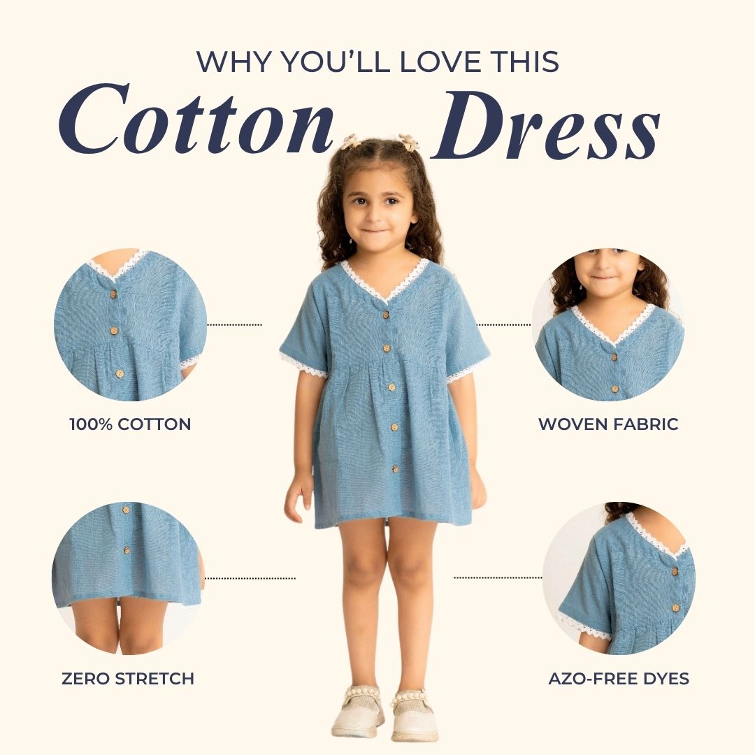 Blue Lagoon Cotton Dress