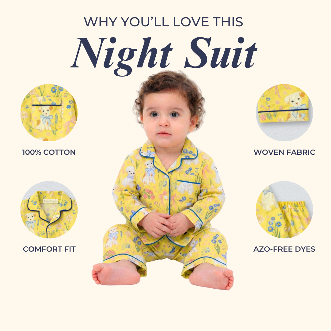 Doggie Wonderland Full Sleeves Night Suit