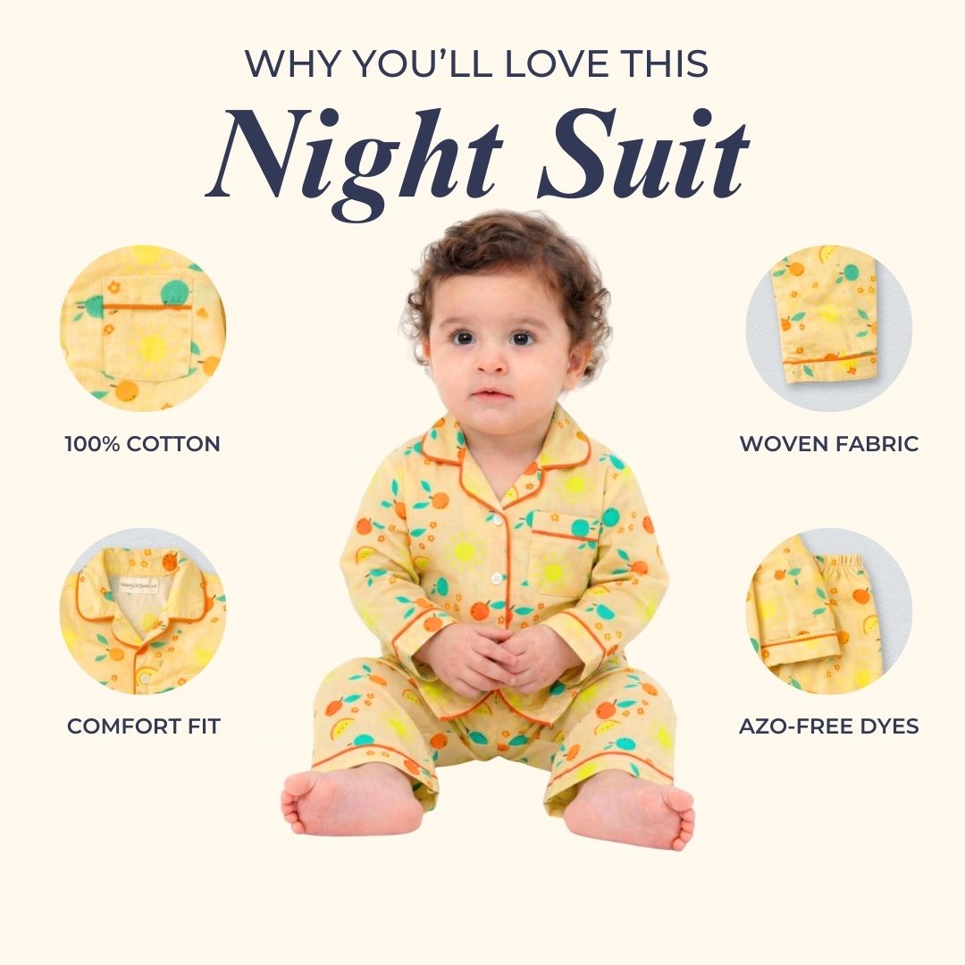 Summer Time Full Sleeves Night Suit