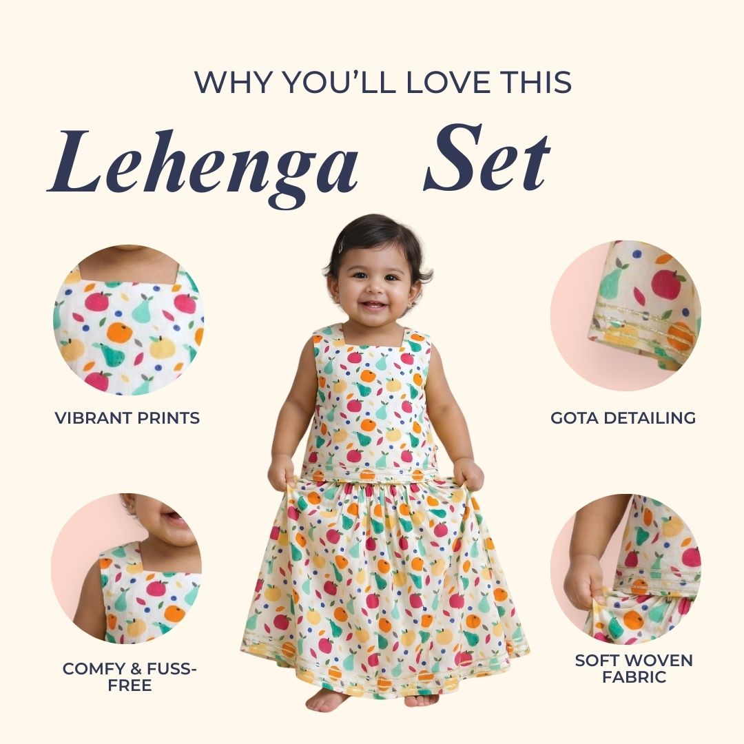 Tropical Fruits Lehenga Set