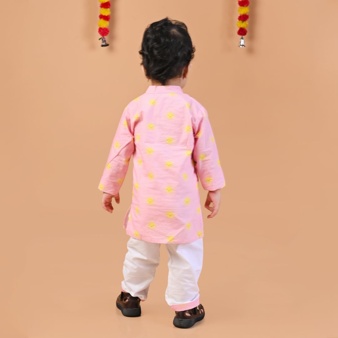 Pink Sun Kurta Set