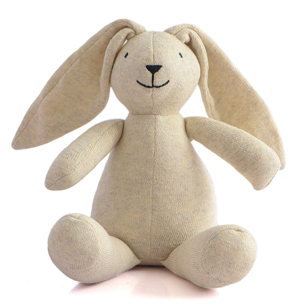 Rabbit Natural Melange Knitted Stuffed Soft Toy