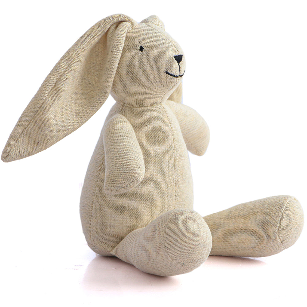Rabbit Natural Melange Knitted Stuffed Soft Toy