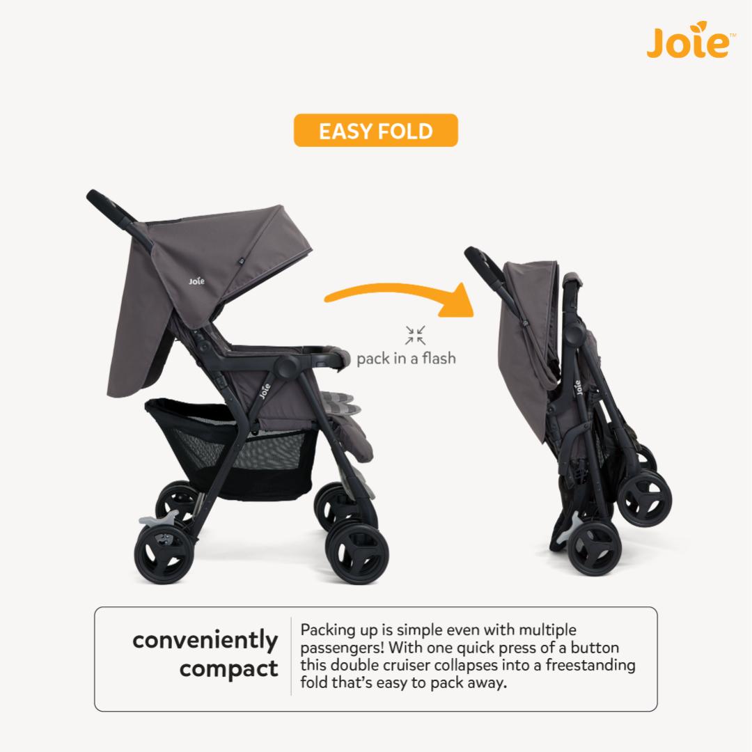 Joie Stroller Aire Twin Dark Pewter Birth to 36 Months