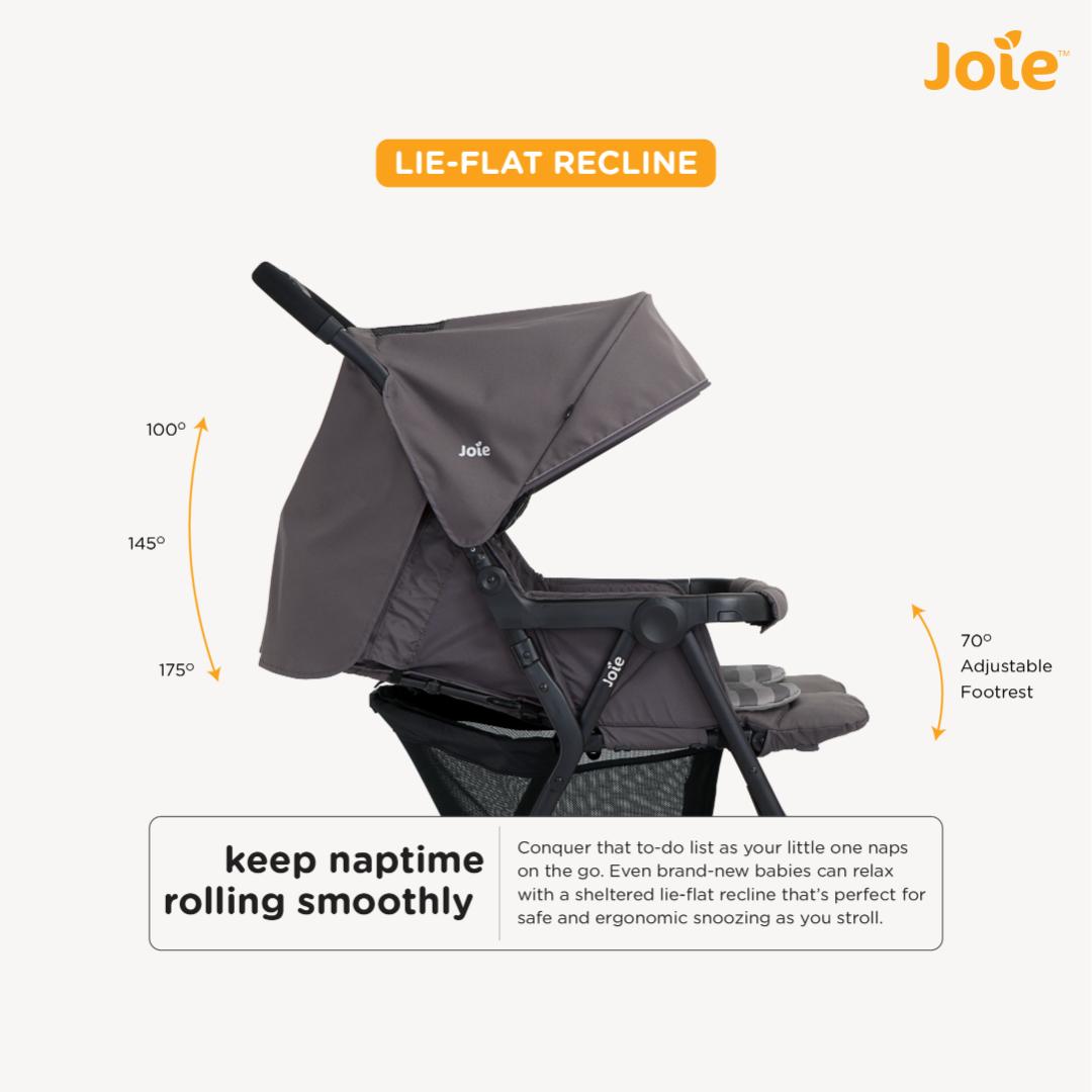 Joie Stroller Aire Twin Dark Pewter Birth to 36 Months