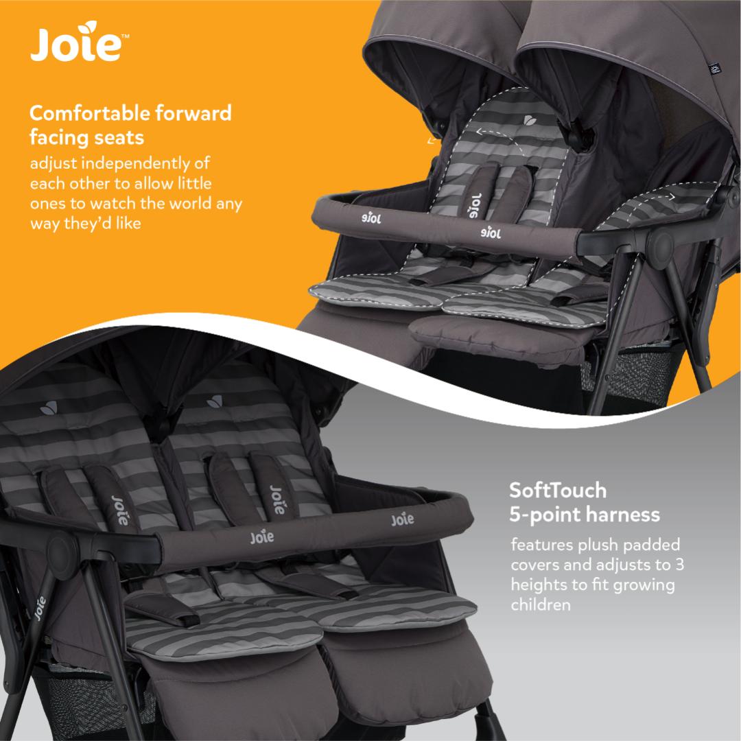 Joie Stroller Aire Twin Dark Pewter Birth to 36 Months