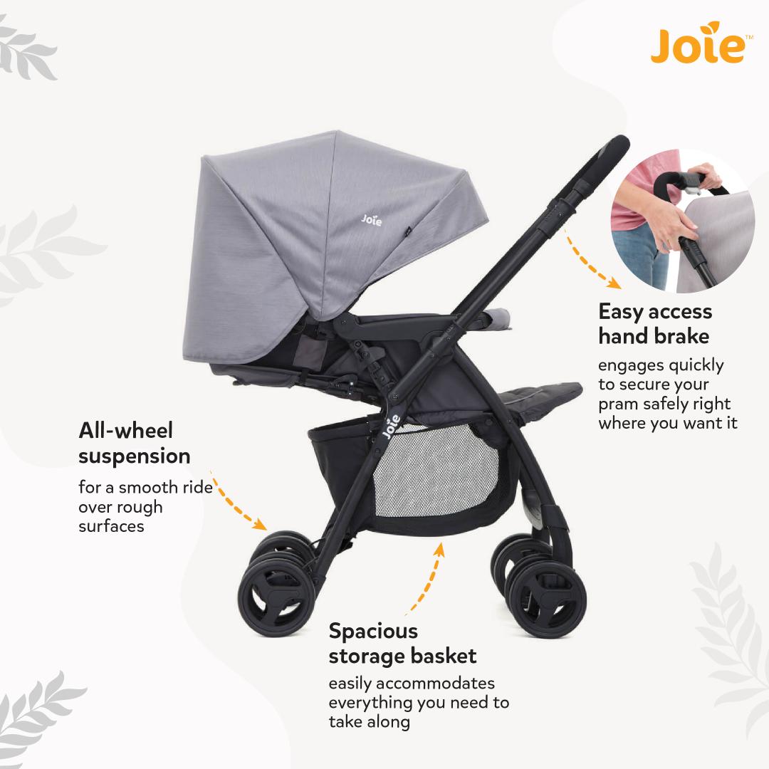 Joie Stroller Mirus Dark Pewter Birth to 36 Months