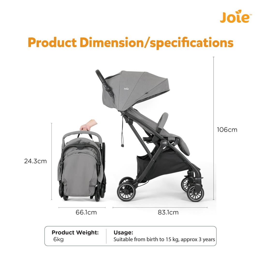 Joie Stroller TOURIST Pebble Birth+ to 15 kg