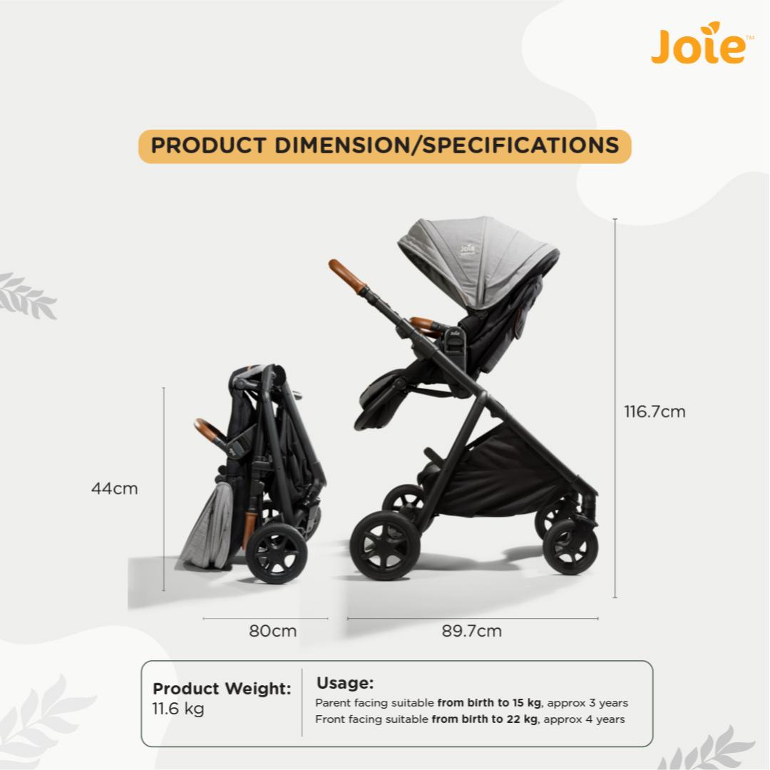 Joie Stroller Aeria S Carbon Birth to 48 Months