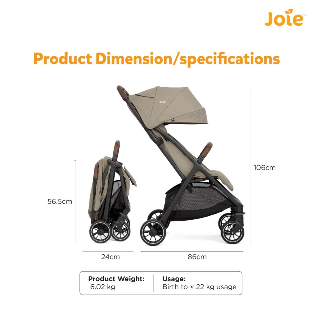 Joie Stroller Pact Pro Oak Birth+ to 22 kg