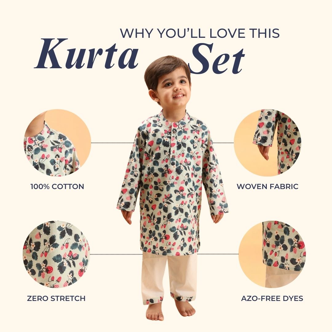 Strawberry Fields Kurta Set