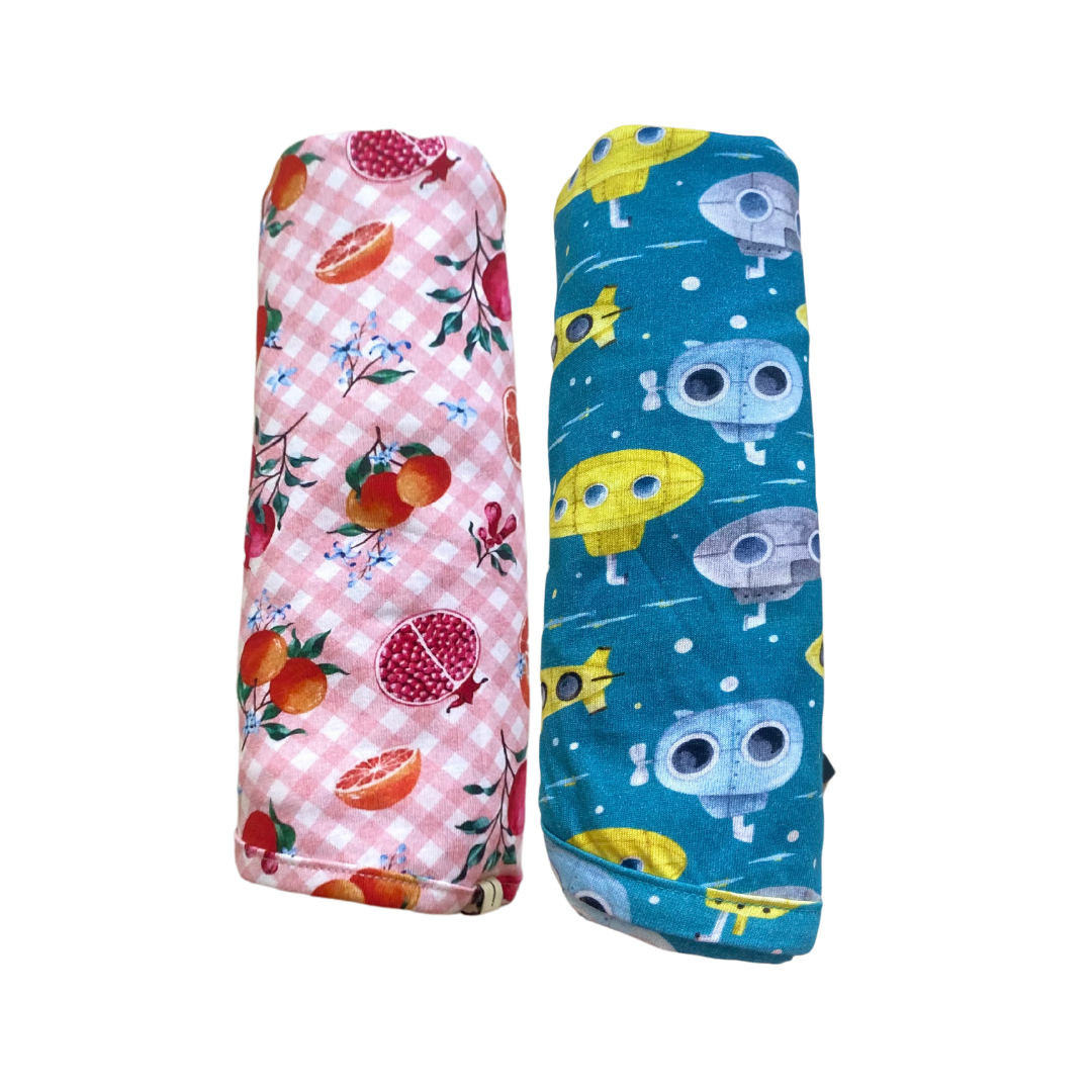 Wrap Swaddles Pack Of 2 - Up Periscope &amp; Citrus Pink