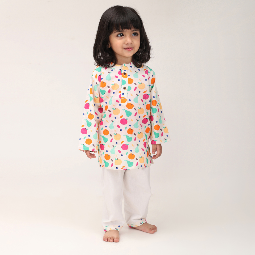 Tropical Fruits Kurta Set