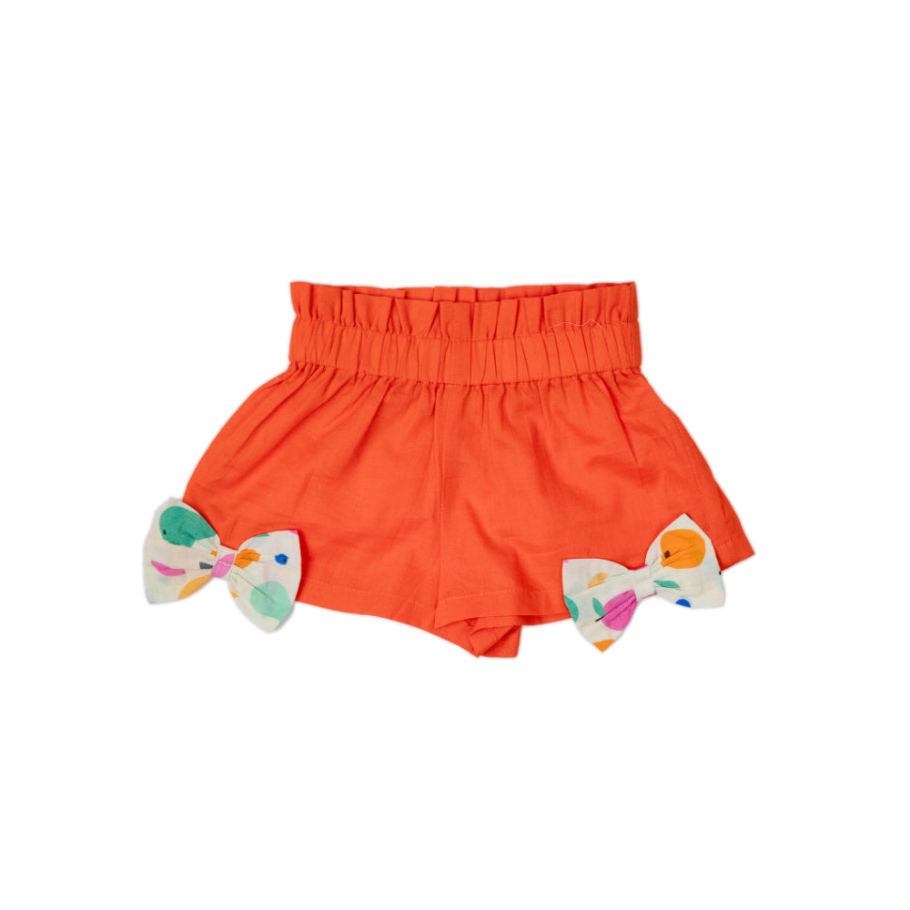 Two Piece Shorts Set in Tropical Fruits
