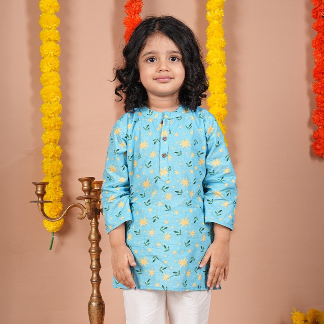 Starlit Leaves Kurta Set