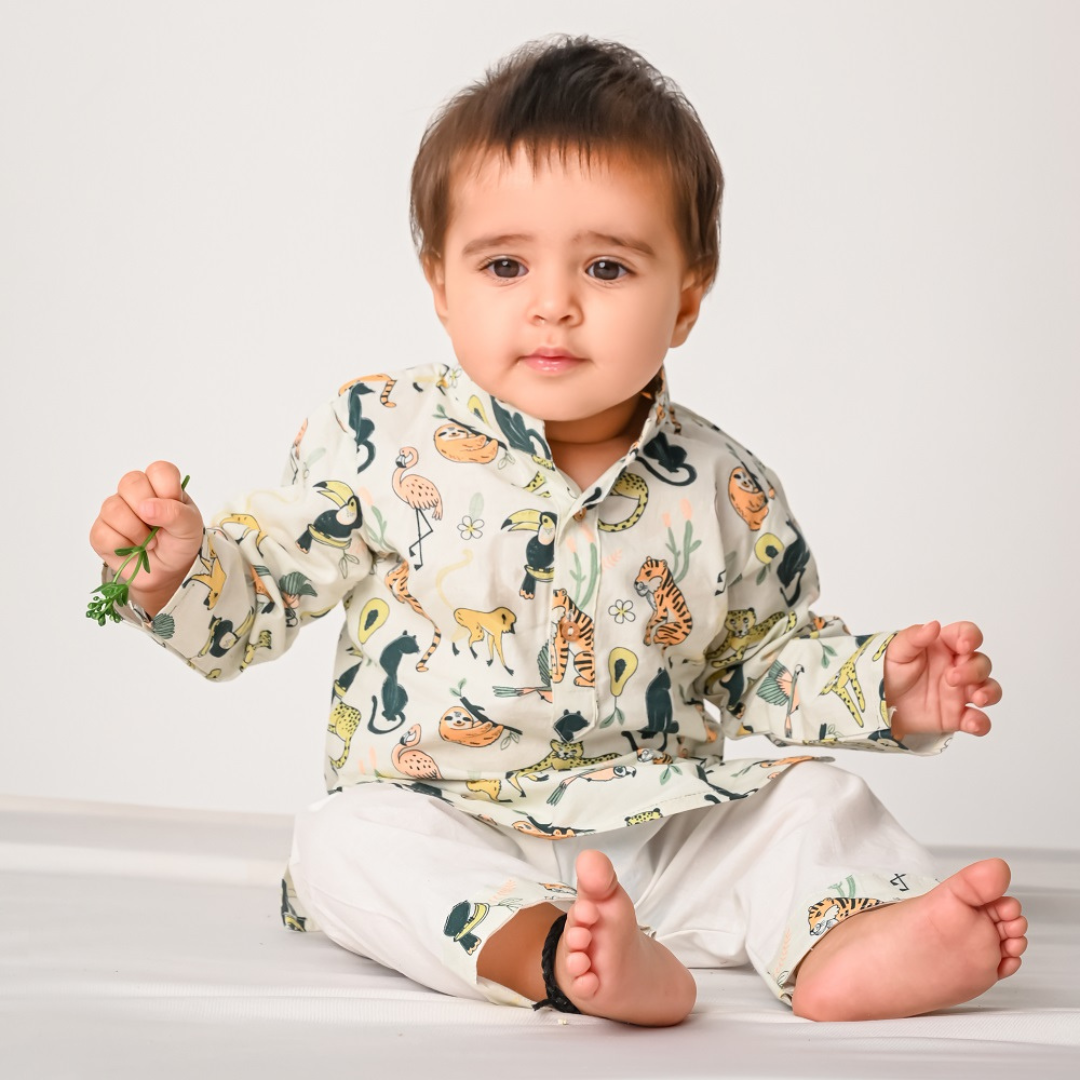 Rainforest Animals Kurta Set