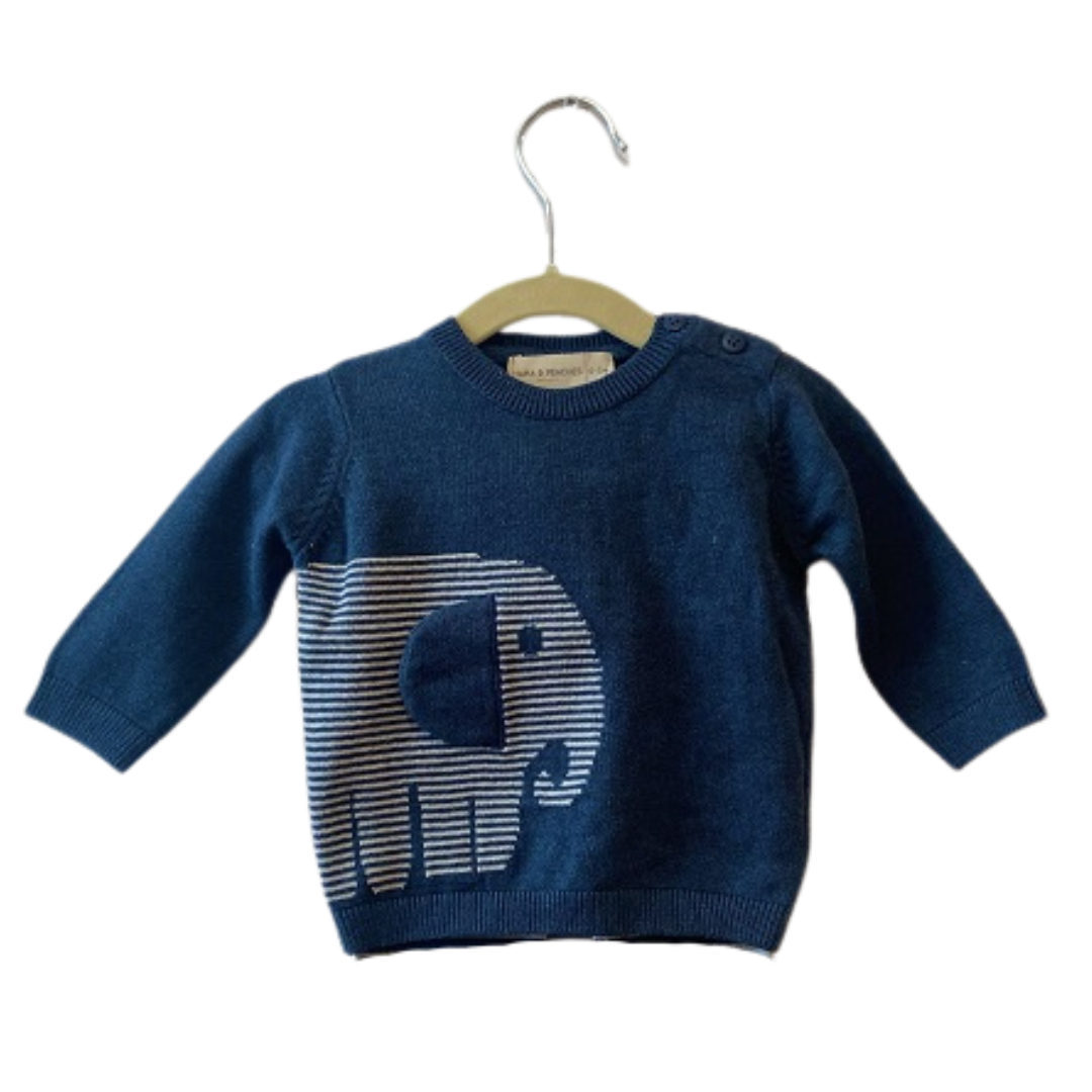 Blue Ellie Knitted Top