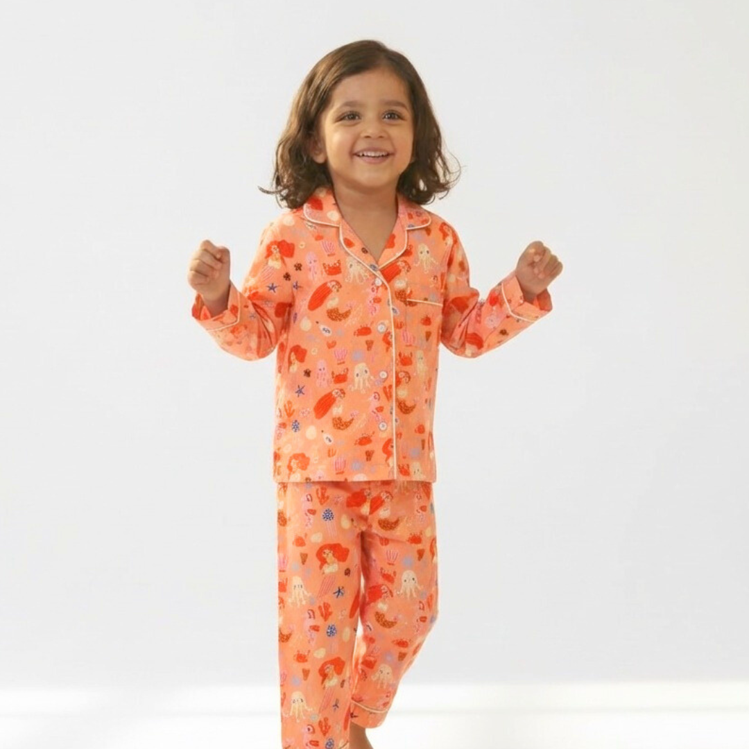 Sealife Full Sleeves Night Suit